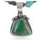 Handmade Certified Authentic Navajo .925 Sterling Silver Natural Turquoise Native American Necklace 390656793349
