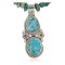 Handmade Certified Authentic Navajo .925 Sterling Silver Natural Turquoise Native American Necklace 390658387071