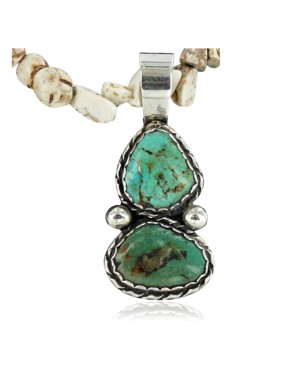 Handmade Certified Authentic Navajo .925 Sterling Silver Natural Turquoise Native American Necklace 390662560088