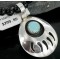 Handmade Certified Authentic Navajo .925 Sterling Silver Natural Turquoise Native American Necklace 390666019126