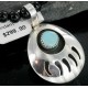 Handmade Certified Authentic Navajo .925 Sterling Silver Natural Turquoise Native American Necklace 390666019126