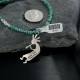 Handmade Certified Authentic Navajo .925 Sterling Silver Natural Turquoise Native American Necklace 390666972535