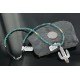 Handmade Certified Authentic Navajo .925 Sterling Silver Natural Turquoise Native American Necklace 390668434731