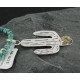 Handmade Certified Authentic Navajo .925 Sterling Silver Natural Turquoise Native American Necklace 390668434731