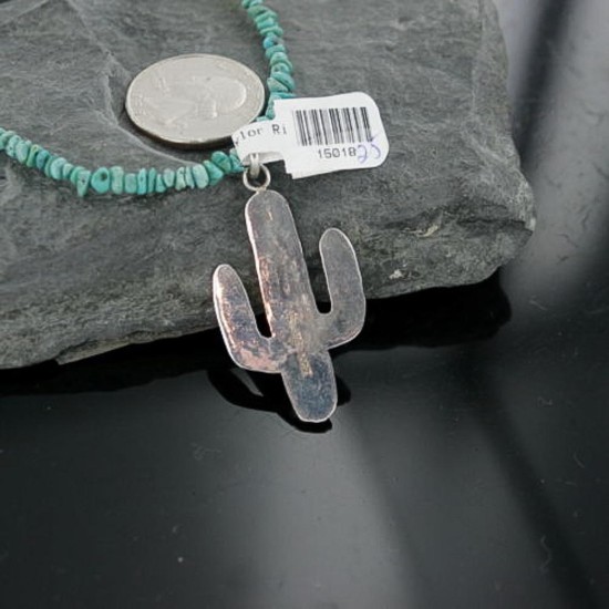 Handmade Certified Authentic Navajo .925 Sterling Silver Natural Turquoise Native American Necklace 390668434731