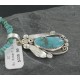 Handmade Certified Authentic Navajo .925 Sterling Silver Natural Turquoise Native American Necklace 390669128027