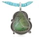 Handmade Certified Authentic Navajo .925 Sterling Silver Natural Turquoise Native American Necklace 390672468858