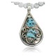 Handmade Certified Authentic Navajo .925 Sterling Silver Natural Turquoise Native American Necklace 390679767869