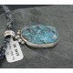 Handmade Certified Authentic Navajo .925 Sterling Silver Natural Turquoise Native American Necklace 390681072763