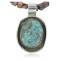 Handmade Certified Authentic Navajo .925 Sterling Silver Natural Turquoise Native American Necklace 390681106725