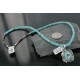 Handmade Certified Authentic Navajo .925 Sterling Silver Natural Turquoise Native American Necklace 390697239936
