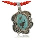 Handmade Certified Authentic Navajo .925 Sterling Silver Natural Turquoise Native American Necklace 390702799202