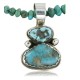 Handmade Certified Authentic Navajo .925 Sterling Silver Natural Turquoise Native American Necklace 390713696185