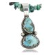 Handmade Certified Authentic Navajo .925 Sterling Silver Natural Turquoise Native American Necklace 390719824825