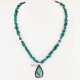 Handmade Certified Authentic Navajo .925 Sterling Silver Natural Turquoise Native American Necklace 390737814258