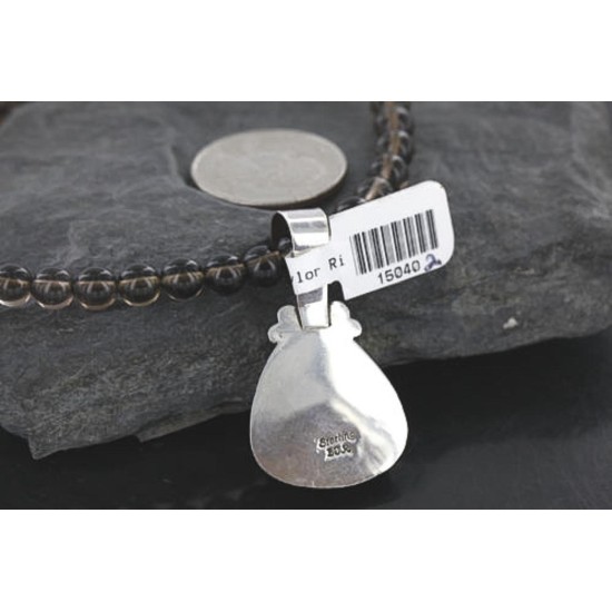 Handmade Certified Authentic Navajo .925 Sterling Silver Natural Turquoise Native American Necklace 390738752189