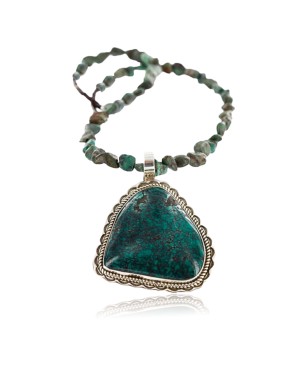 Handmade Certified Authentic Navajo .925 Sterling Silver Natural Turquoise Native American Necklace 390751538897
