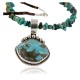 Handmade Certified Authentic Navajo .925 Sterling Silver Natural Turquoise Native American Necklace 390754008677