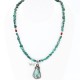 Handmade Certified Authentic Navajo .925 Sterling Silver Natural Turquoise Native American Necklace 390756845614