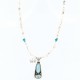 Handmade Certified Authentic Navajo .925 Sterling Silver Natural Turquoise Native American Necklace 390761099312