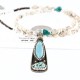 Handmade Certified Authentic Navajo .925 Sterling Silver Natural Turquoise Native American Necklace 390761099312