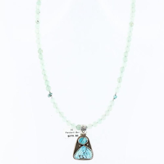 Handmade Certified Authentic Navajo .925 Sterling Silver Natural Turquoise Native American Necklace 390764506327