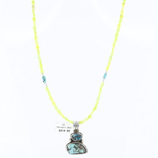 Handmade Certified Authentic Navajo .925 Sterling Silver Natural Turquoise Native American Necklace 390764571884