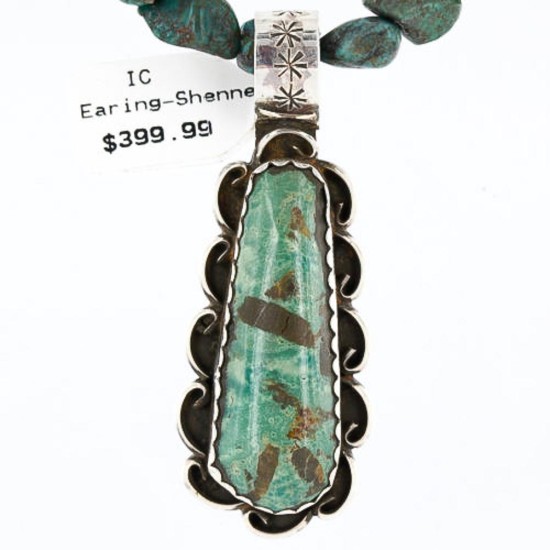 Handmade Certified Authentic Navajo .925 Sterling Silver Natural Turquoise Native American Necklace 390766020857