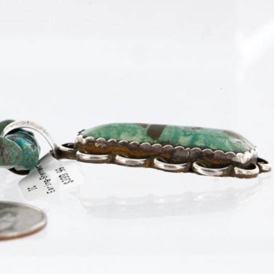 Handmade Certified Authentic Navajo .925 Sterling Silver Natural Turquoise Native American Necklace 390766020857