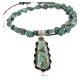 Handmade Certified Authentic Navajo .925 Sterling Silver Natural Turquoise Native American Necklace 390766020857