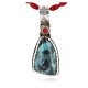 Handmade Certified Authentic Navajo .925 Sterling Silver Natural Turquoise Native American Necklace 390766065386