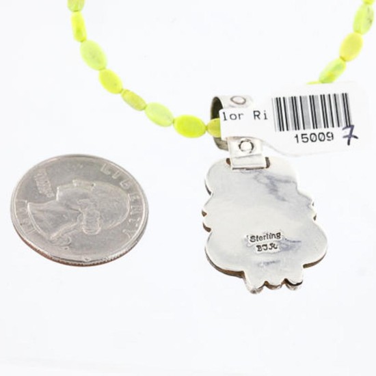 Handmade Certified Authentic Navajo .925 Sterling Silver Natural Turquoise Native American Necklace 390766106941