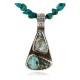 Handmade Certified Authentic Navajo .925 Sterling Silver Natural Turquoise Native American Necklace 390774805053