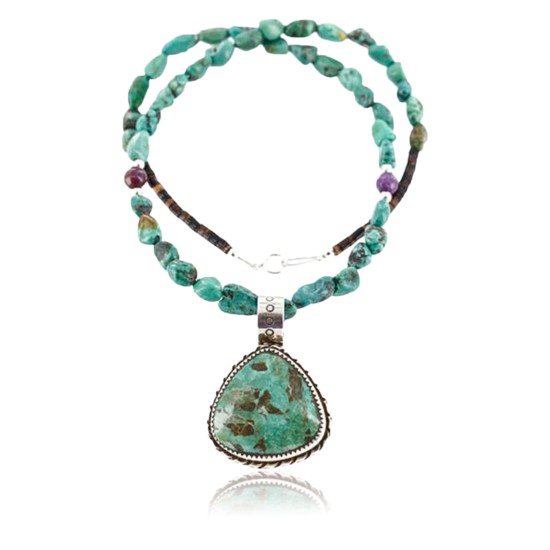 Handmade Certified Authentic Navajo .925 Sterling Silver Natural Turquoise Native American Necklace 390784143877 Handmade Certified Authentic Navajo .925 Sterling Silver Natural Turquoise Native American Necklace 390784143877