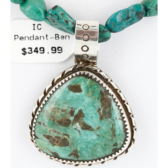 Handmade Certified Authentic Navajo .925 Sterling Silver Natural Turquoise Native American Necklace 390784143877 Handmade Certified Authentic Navajo .925 Sterling Silver Natural Turquoise Native American Necklace 390784143877