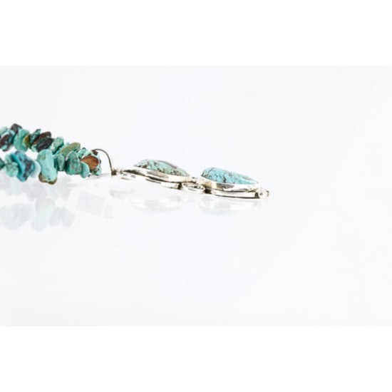 Handmade Certified Authentic Navajo .925 Sterling Silver Natural Turquoise Native American Necklace 390794198579