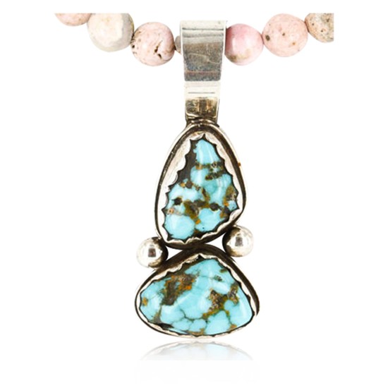 Handmade Certified Authentic Navajo .925 Sterling Silver Natural Turquoise Native American Necklace 390829144875 Handmade Certified Authentic Navajo .925 Sterling Silver Natural Turquoise Native American Necklace 390829144875