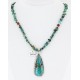 Handmade Certified Authentic Navajo .925 Sterling Silver Natural Turquoise Native American Necklace 390839389750