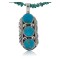 Handmade Certified Authentic Navajo .925 Sterling Silver Natural Turquoise Native American Necklace & Pendant 390683552067