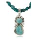 Handmade Certified Authentic Navajo .925 Sterling Silver Natural Turquoise Native American Necklace & Pendant 390800560362