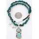 Handmade Certified Authentic Navajo .925 Sterling Silver Natural Turquoise Native American Necklace & Pendant 390800560362