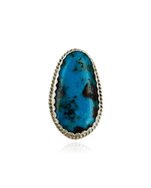 Handmade Certified Authentic Navajo .925 Sterling Silver Natural Turquoise Native American Ring  16929