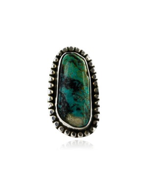 Handmade Certified Authentic Navajo .925 Sterling Silver NATURAL Turquoise Native American Ring  16959-2