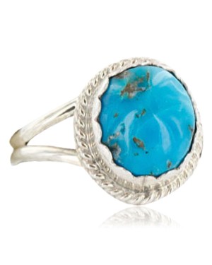 Handmade Certified Authentic Navajo .925 Sterling Silver Natural Turquoise Native American Ring  370985360022