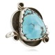 Handmade Certified Authentic Navajo .925 Sterling Silver Natural Turquoise Native American Ring  370986932088