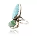 Sterling Silver Turquoise Navajo Ring 371005072017