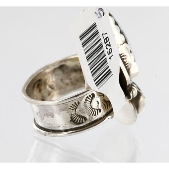 Handmade Certified Authentic Navajo .925 Sterling Silver Natural Turquoise Native American Ring  371007304403