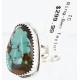 Handmade Certified Authentic Navajo .925 Sterling Silver Natural Turquoise Native American Ring  371011525586