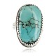 Handmade Certified Authentic Navajo .925 Sterling Silver Natural Turquoise Native American Ring  371013439715