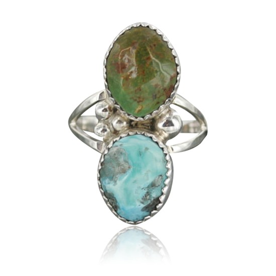 Handmade Certified Authentic Navajo .925 Sterling Silver Natural Turquoise Native American Ring  390674941476